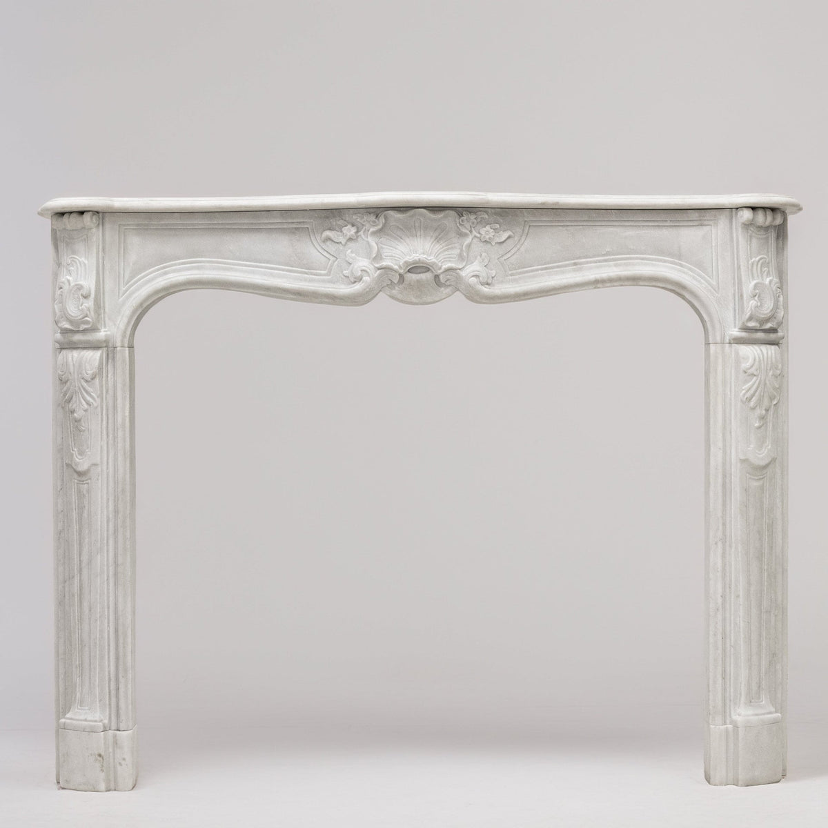 Antique Louis XV French Style Statuary Marble Fireplace | The Architectural Forum