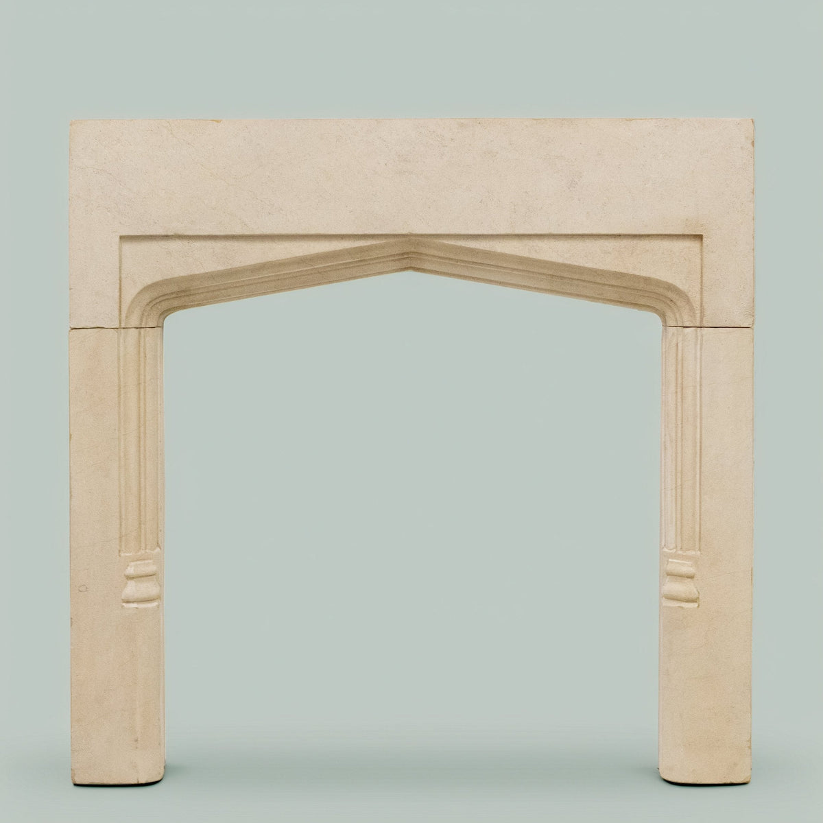 Antique Gothic Revival Bath Stone Fireplace Surround | The Architectural Forum