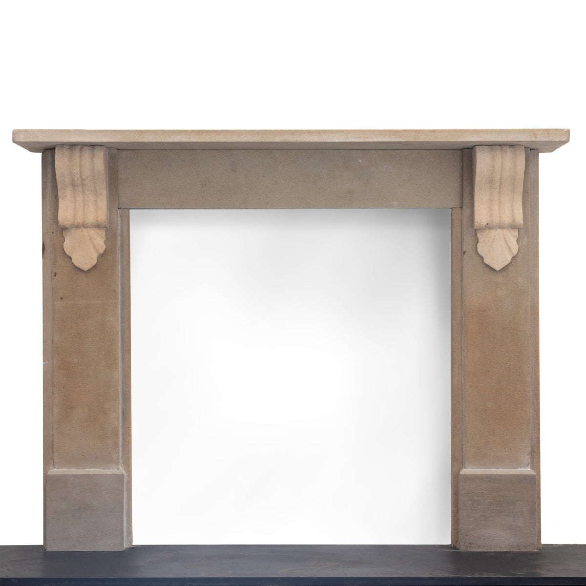 Antique Victorian Carved Stone Surround with Corbels | The Architectural Forum