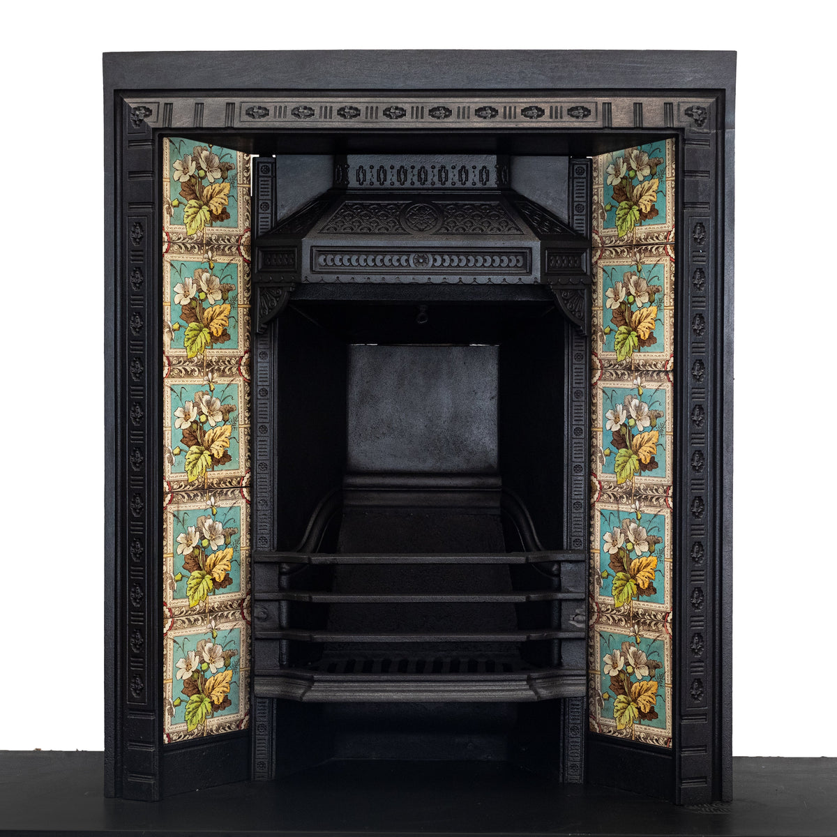 Antique Victorian Tiled Fireplace Insert | The Architectural Forum