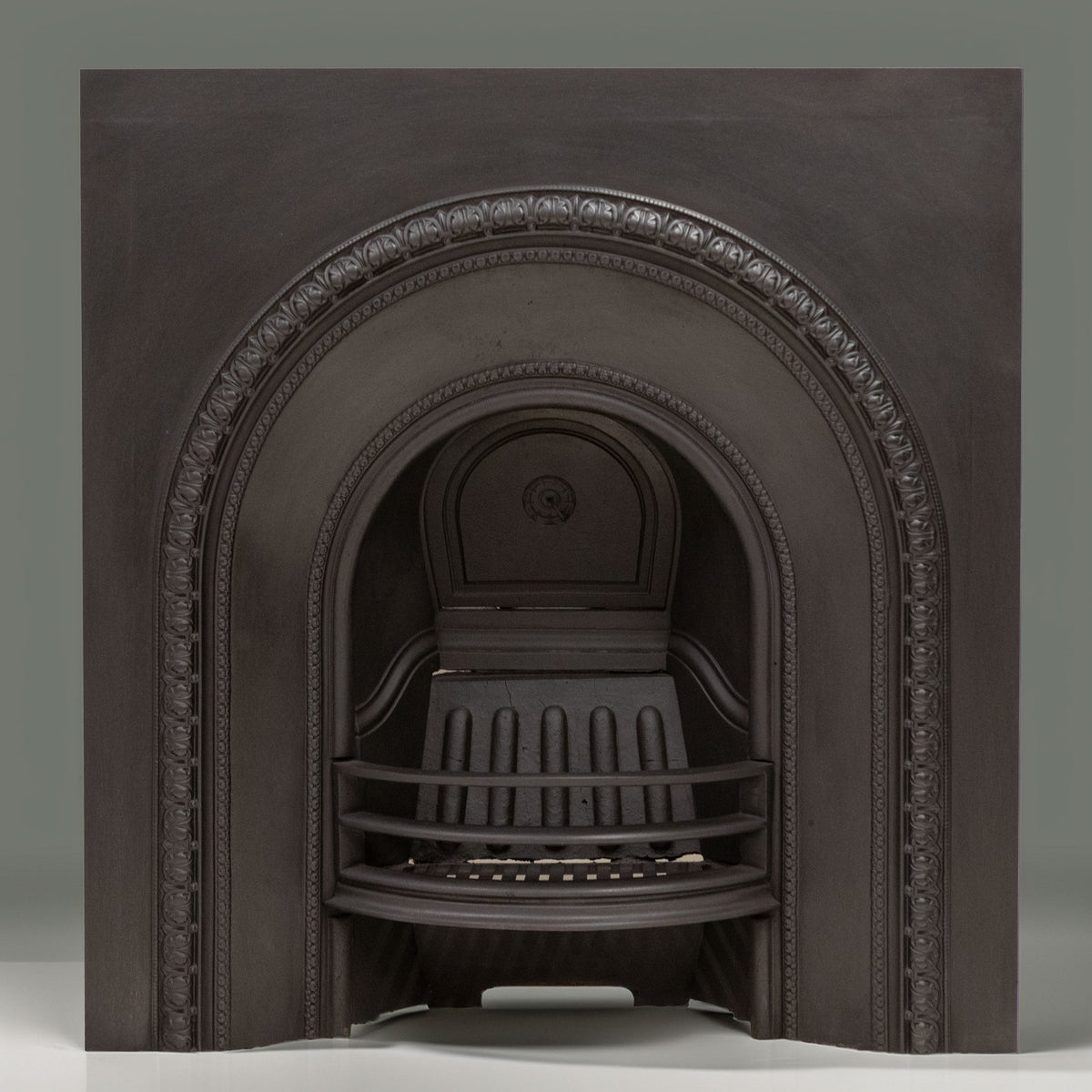 Antique Cast Iron Arched Fireplace Insert