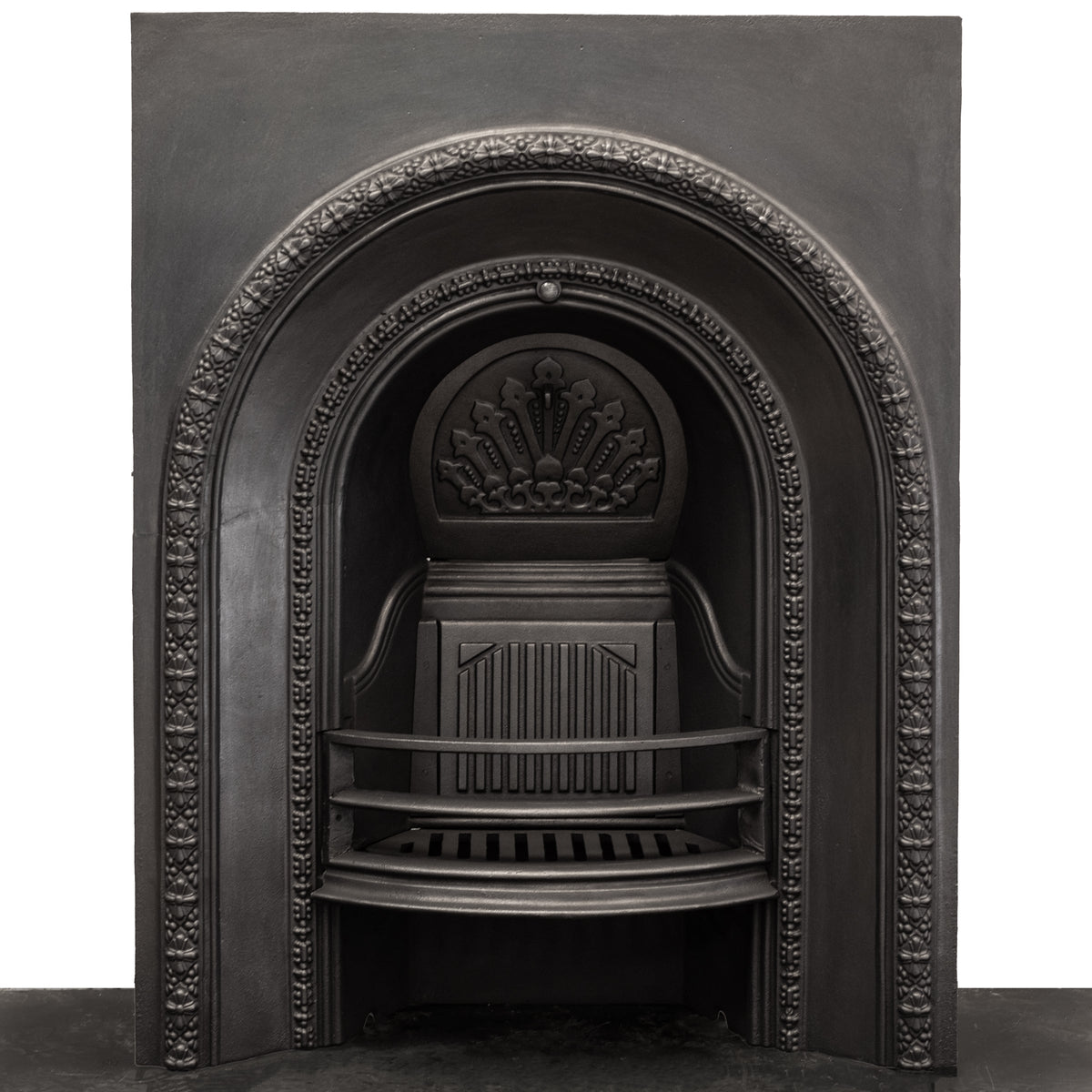 Antique Cast Iron Arched Fireplace Insert | The Architectural Forum