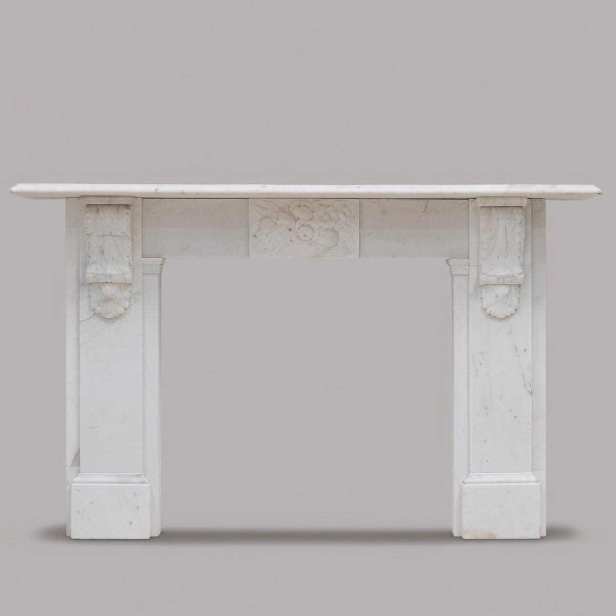 Antique Victorian Marble Surround with Ornate Carved Corbels | The Architectural Forum