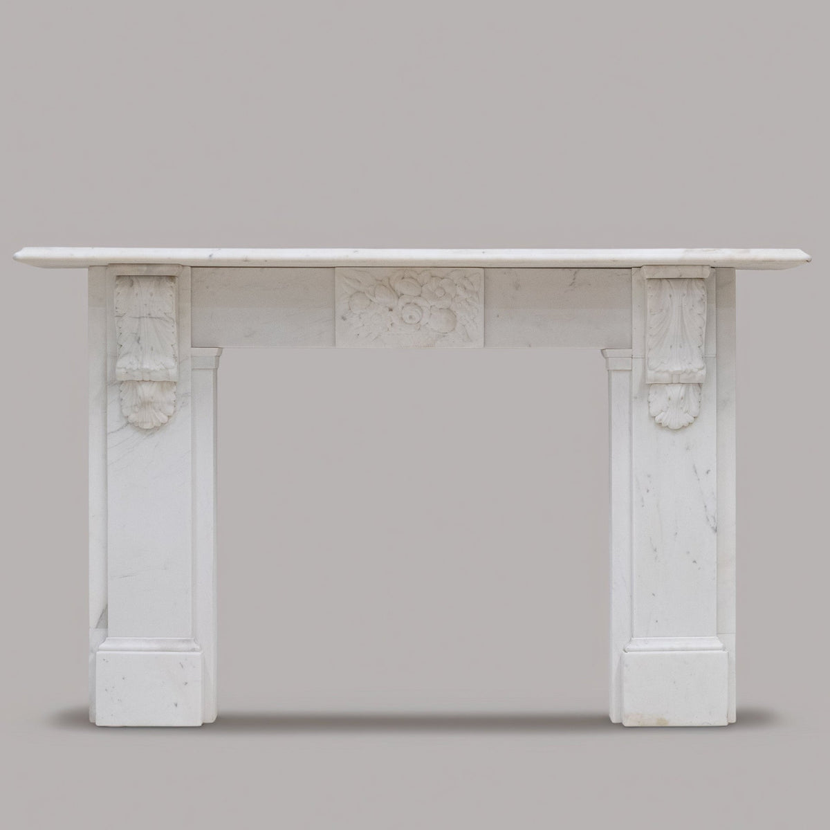 Antique Victorian Marble Surround with Ornate Carved Corbels | The Architectural Forum