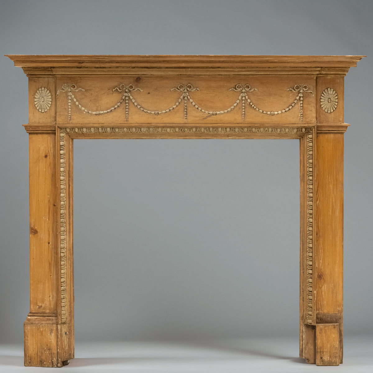 Antique Pine Fireplace Surround