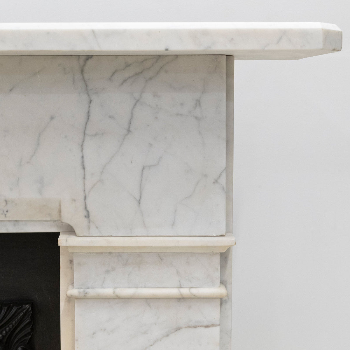 Antique Late Gerogian Early Victorian Carrara Marble Fireplace Surround | The Architectural Forum