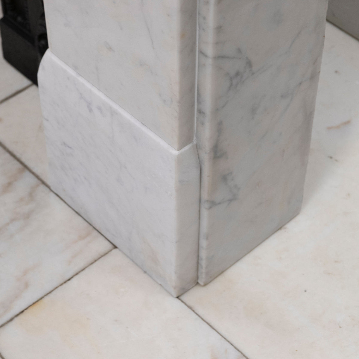 Antique Late Gerogian Early Victorian Carrara Marble Fireplace Surround | The Architectural Forum