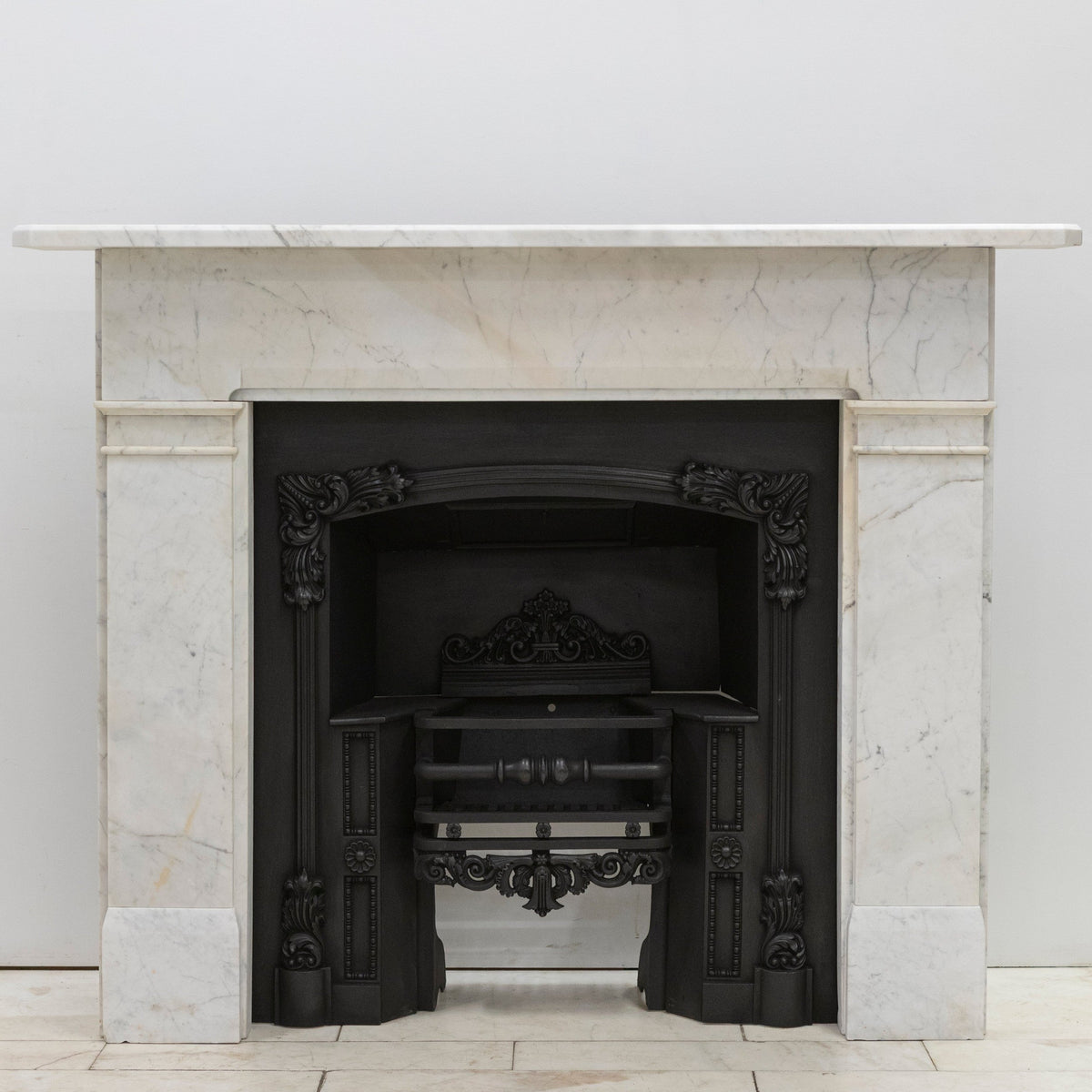Antique Late Gerogian Early Victorian Carrara Marble Fireplace Surround | The Architectural Forum
