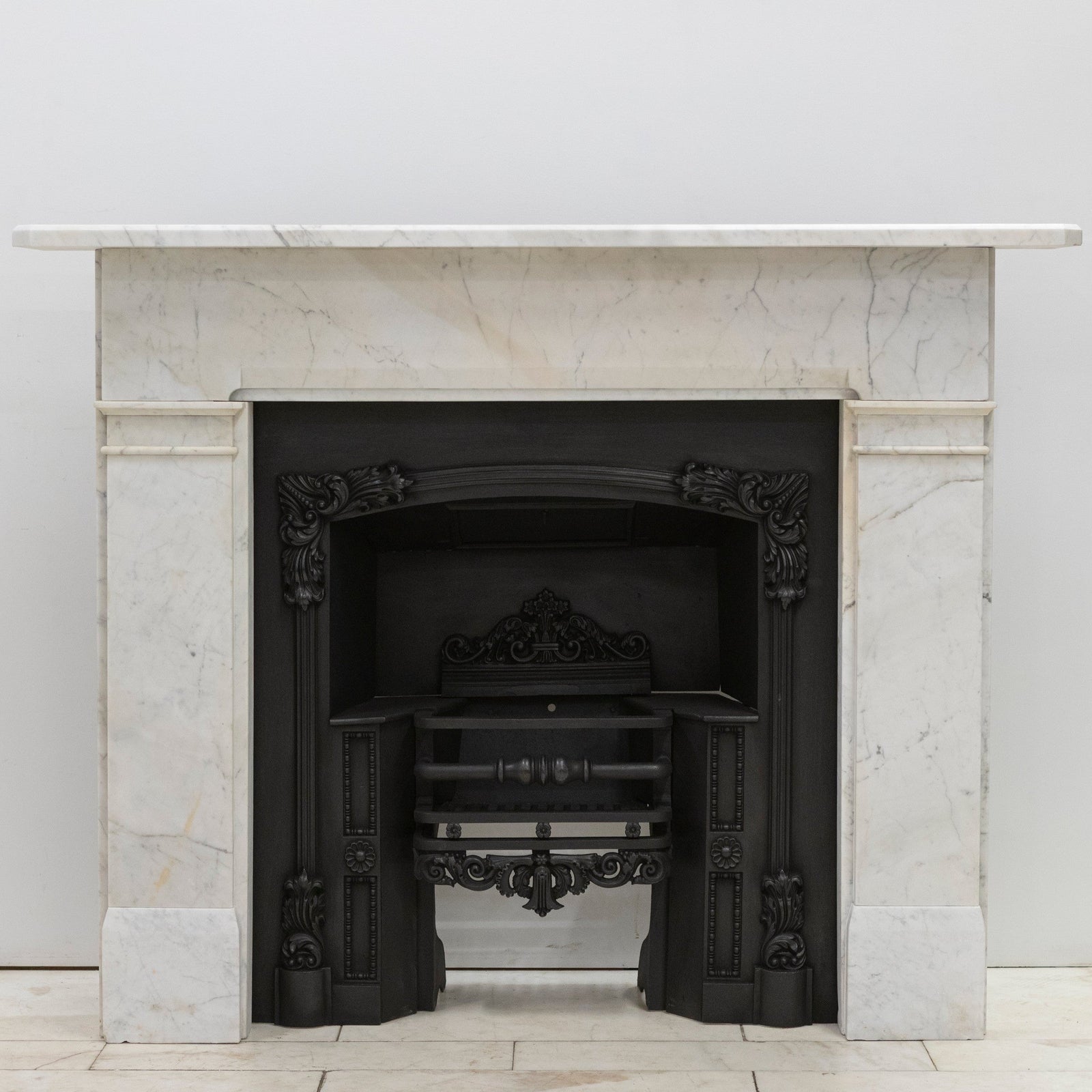 Antique Late Gerogian Early Victorian Carrara Marble Fireplace Surround | The Architectural Forum