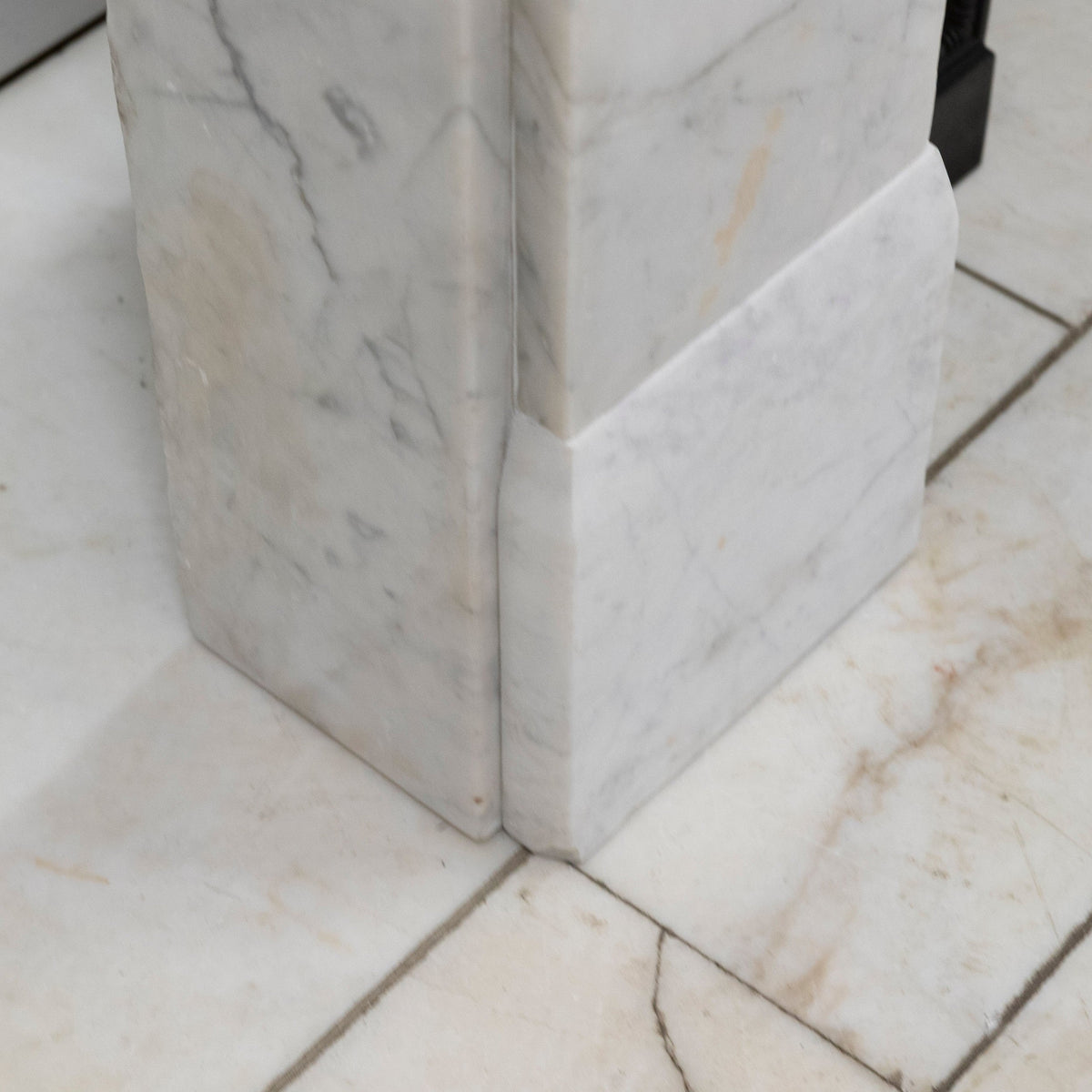 Antique Late Gerogian Early Victorian Carrara Marble Fireplace Surround | The Architectural Forum