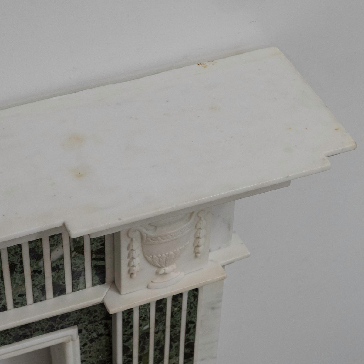 Reclaimed Georgian Style Statuary &amp; Verde Marble Surround (Pair Available) | The Architectural Forum