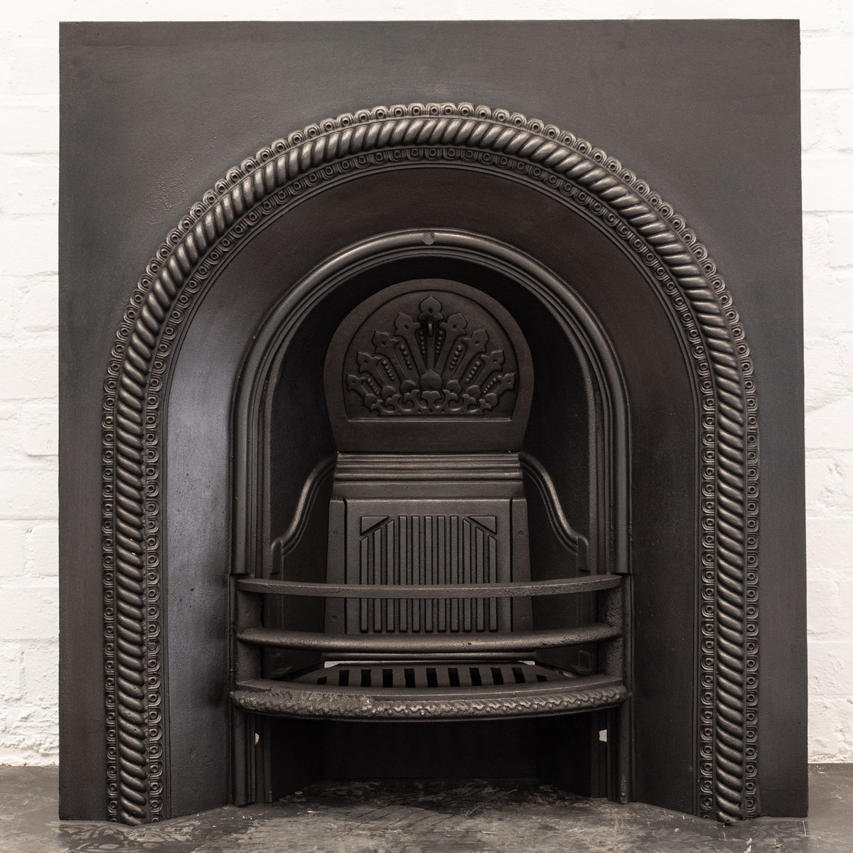 Antique Victorian Cast Iron Arched Fireplace Insert | The Architectural Forum