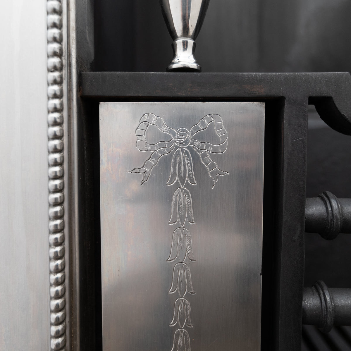 Reclaimed Georgian Style Polished Steel Register Grate in the Manner of Robert Adam | The Architectural Forum