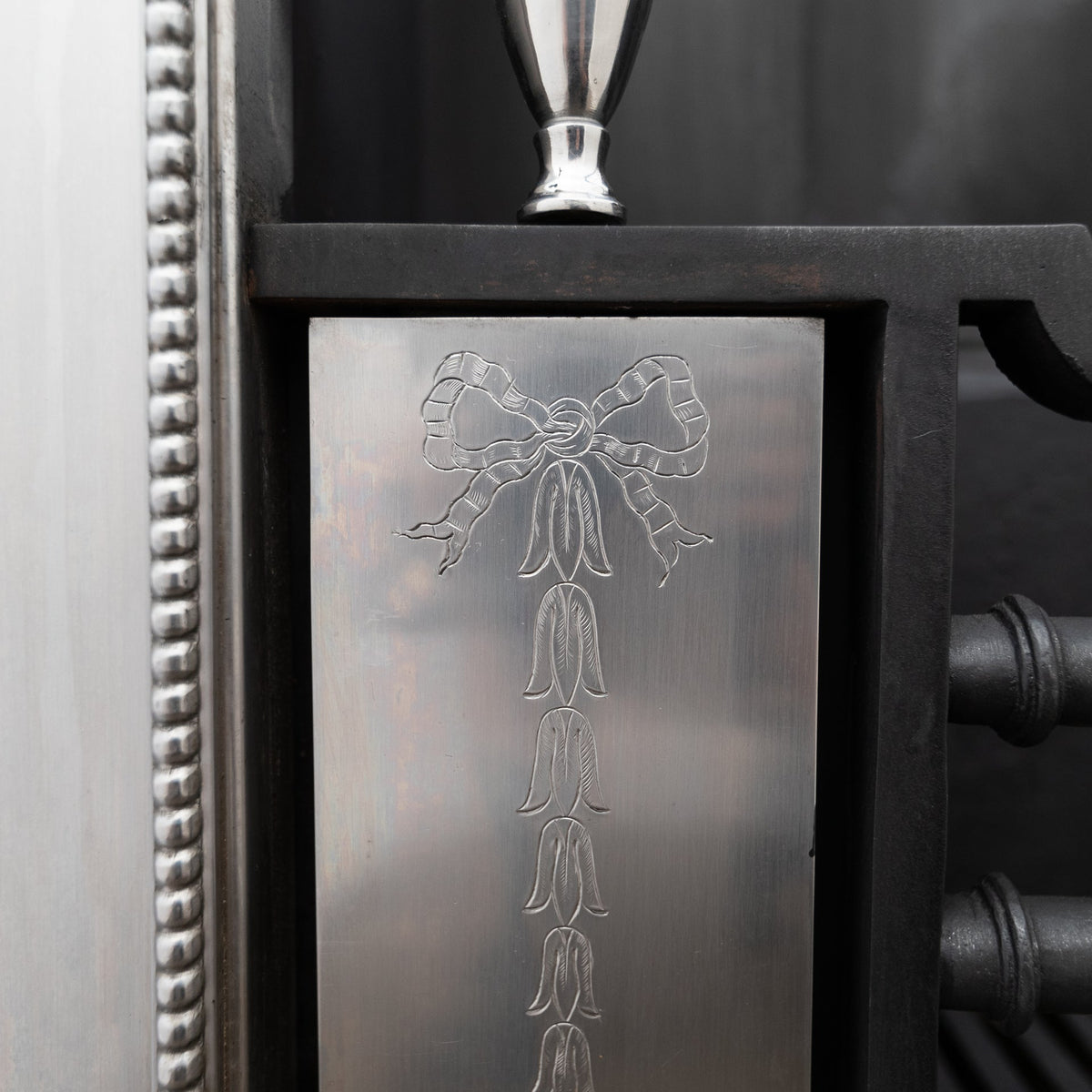 Reclaimed Georgian Style Polished Steel Register Grate in the Manner of Robert Adam | The Architectural Forum