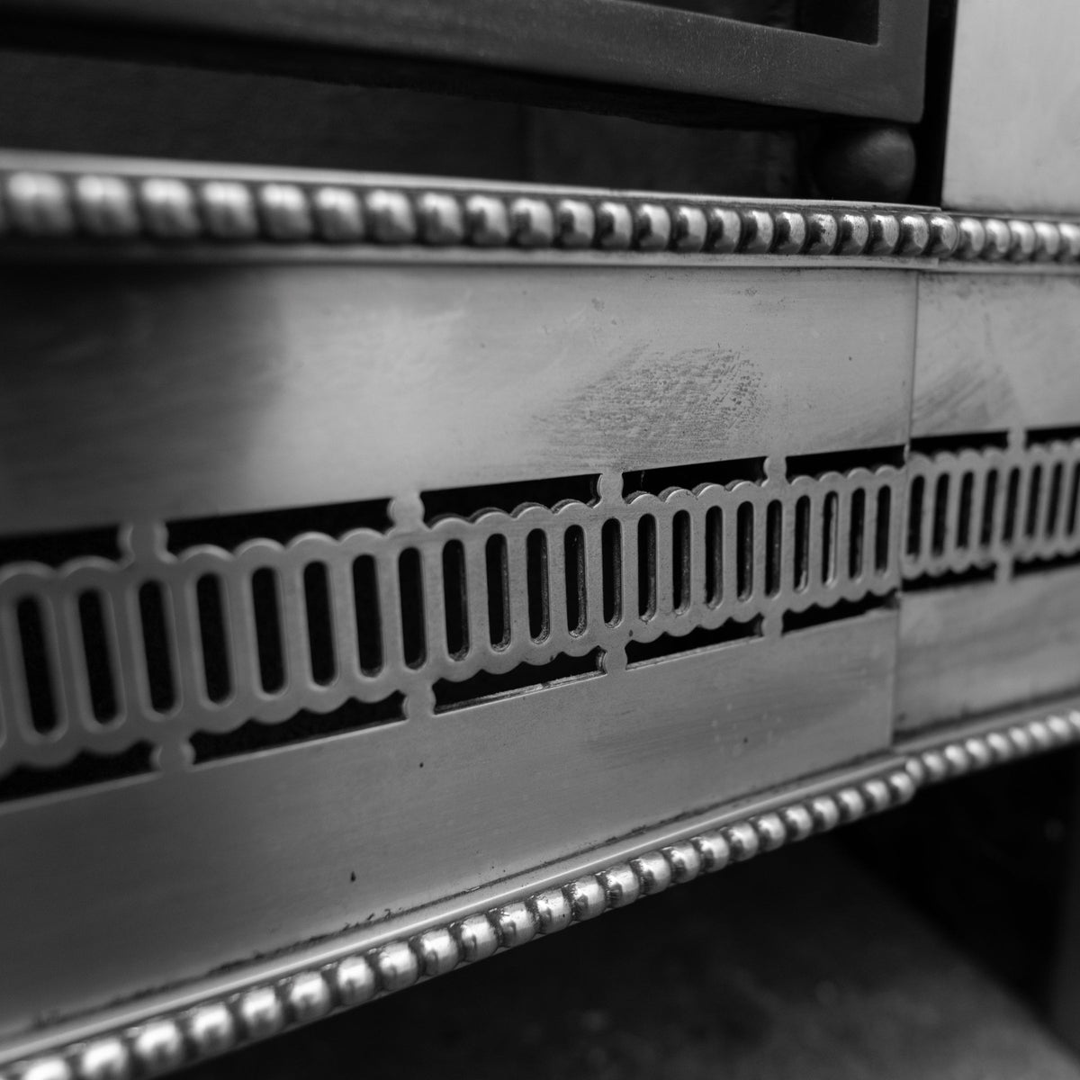 Reclaimed Georgian Style Polished Steel Register Grate in the Manner of Robert Adam | The Architectural Forum