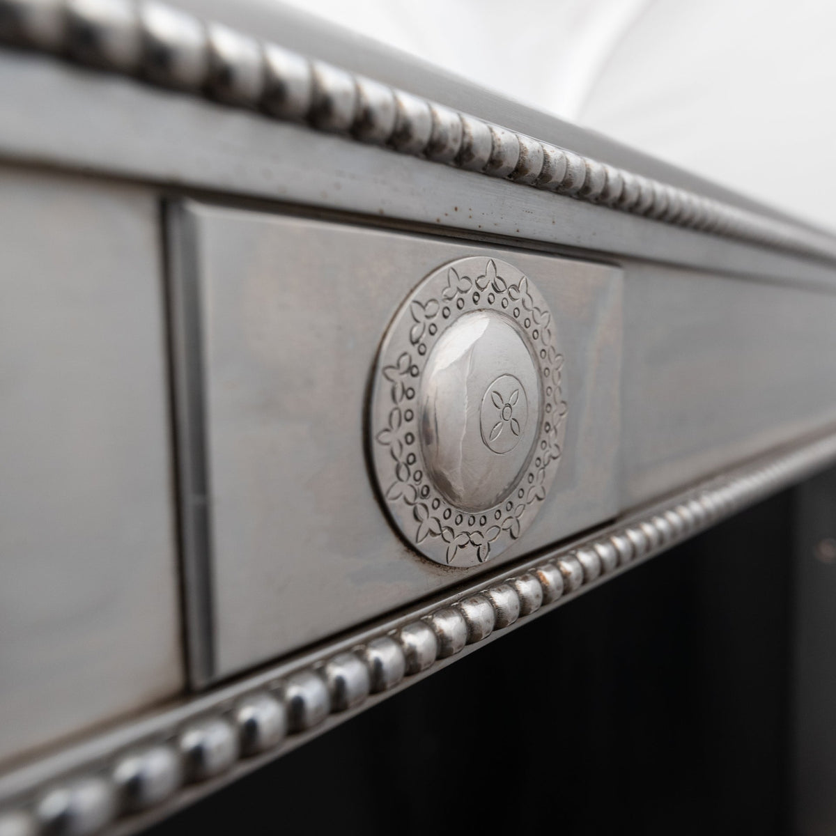 Reclaimed Georgian Style Polished Steel Register Grate in the Manner of Robert Adam | The Architectural Forum
