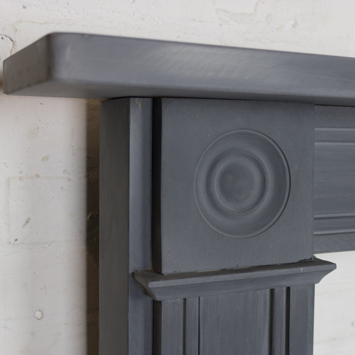 Georgian Style Natural Slate Bullseye Chimneypiece | The Architectural Forum