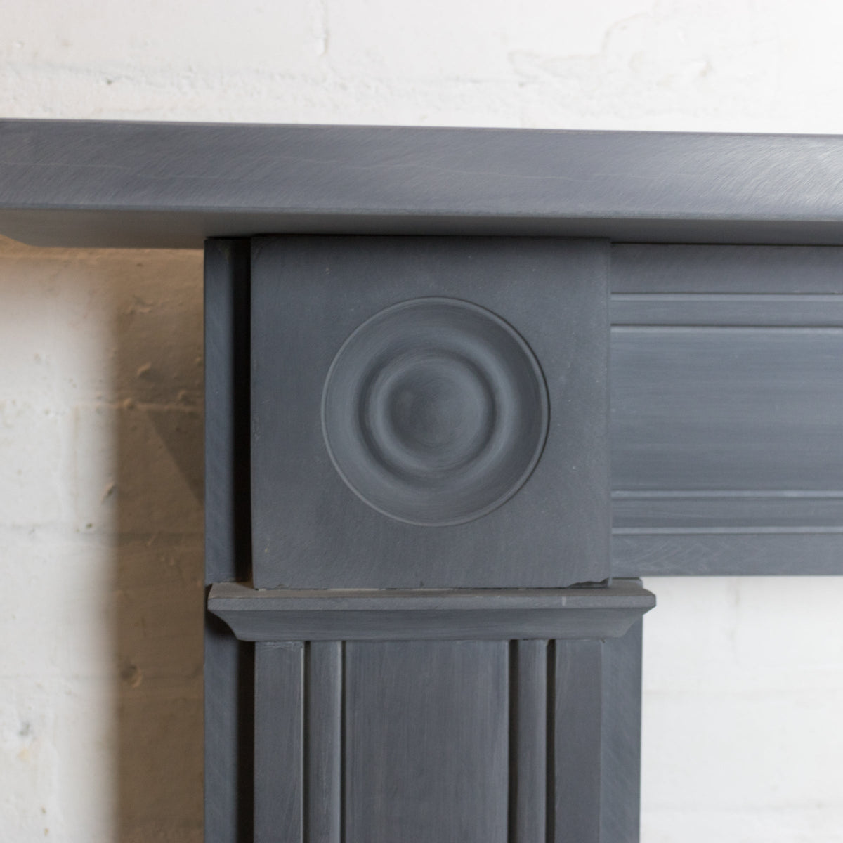 Georgian Style Natural Slate Bullseye Chimneypiece | The Architectural Forum