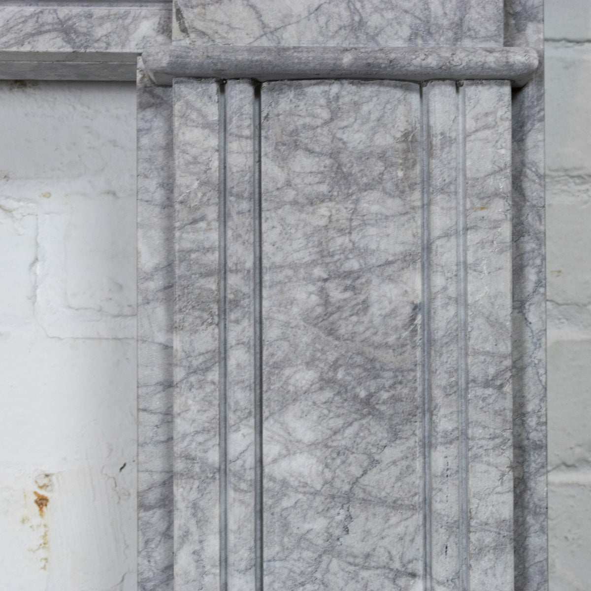 Georgian Style Bullseye Grey Marble Chimneypiece | The Architectural Forum