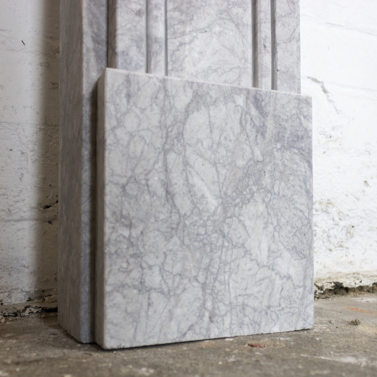 Georgian Style Bullseye Grey Marble Chimneypiece | The Architectural Forum