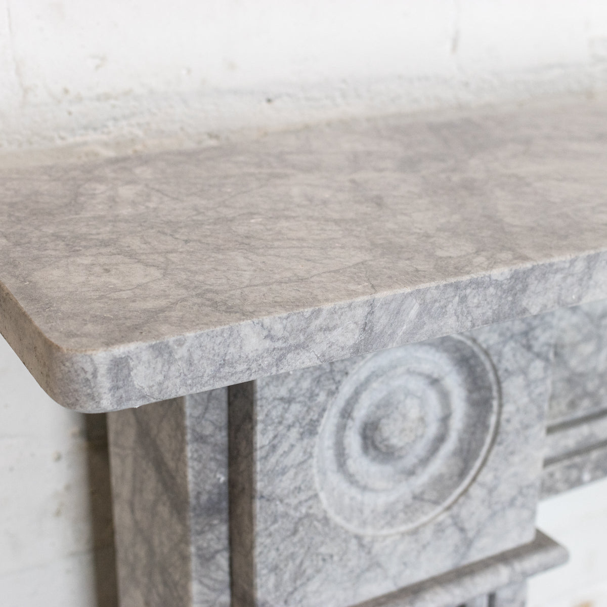 Georgian Style Bullseye Grey Marble Chimneypiece | The Architectural Forum