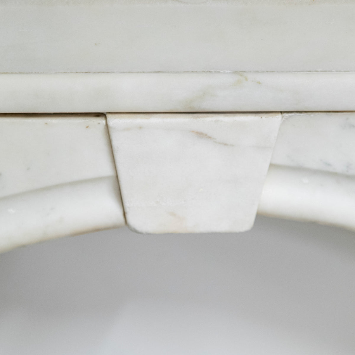 Antique Victorian Carved Statuary Marble Arched Chimneypiece | The Architectural Forum