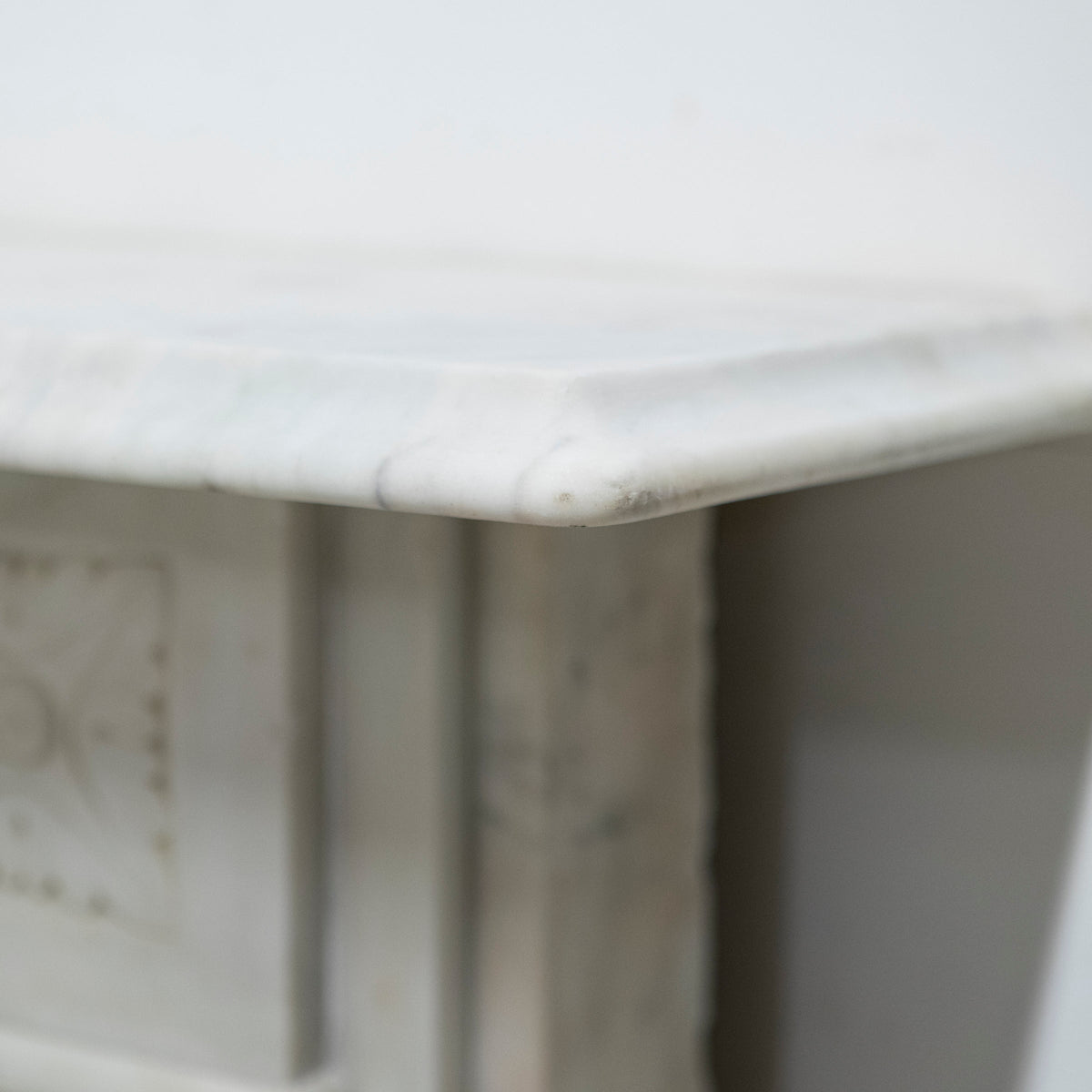 Antique Victorian Carved Statuary Marble Arched Chimneypiece | The Architectural Forum