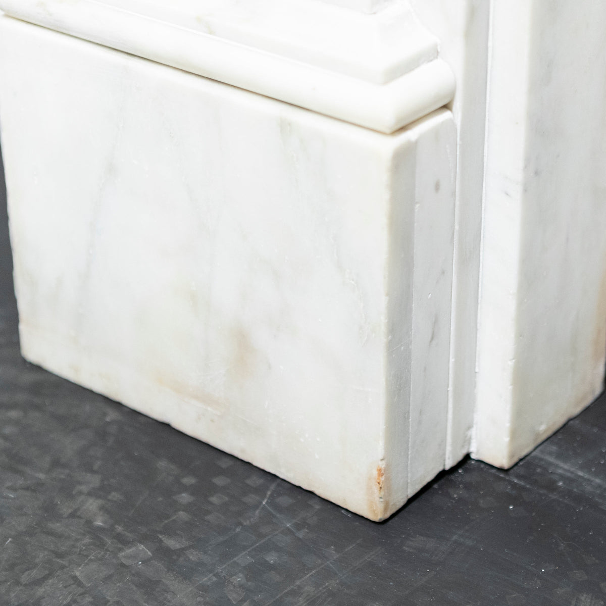 Antique Victorian Carved Statuary Marble Arched Chimneypiece | The Architectural Forum