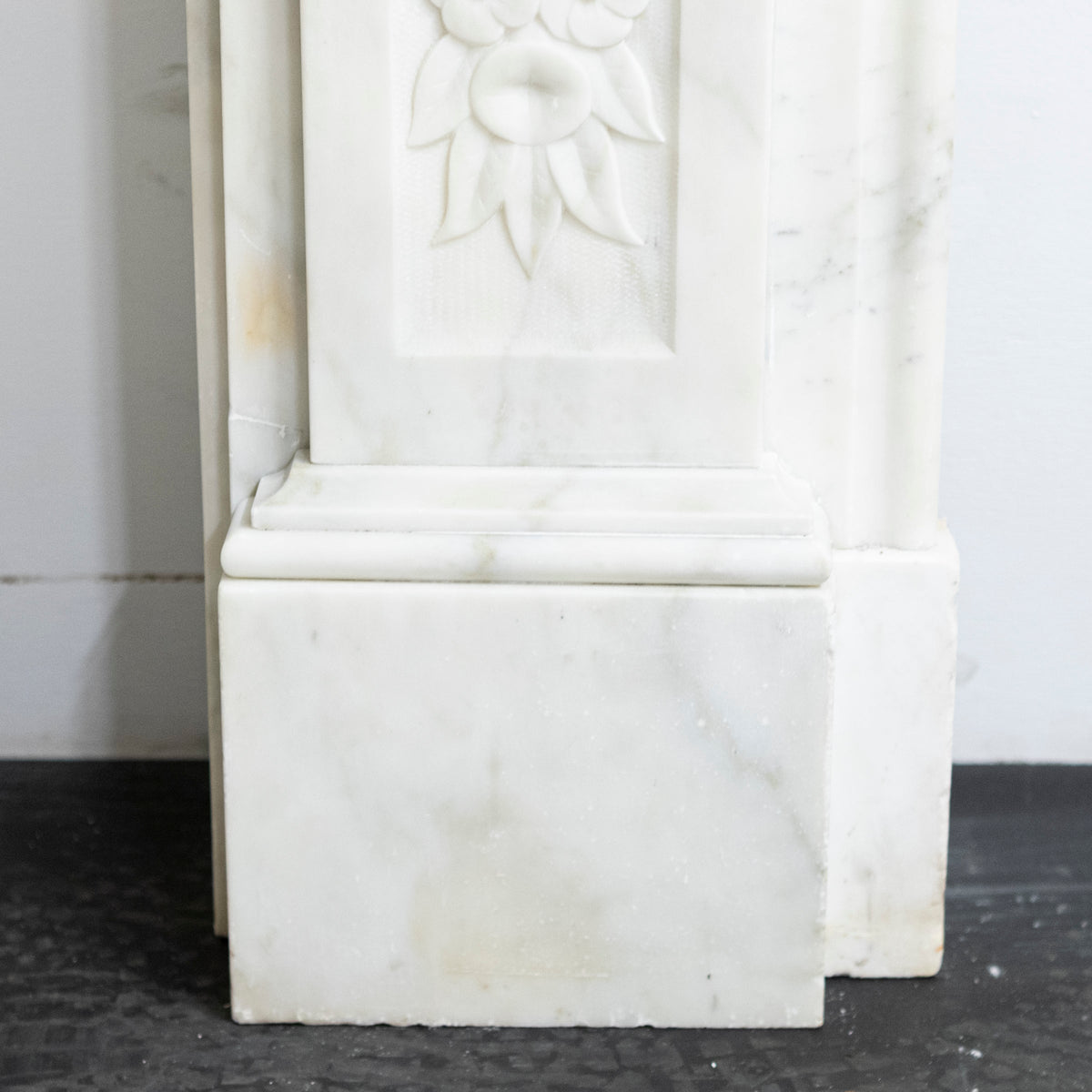 Antique Victorian Carved Statuary Marble Arched Chimneypiece | The Architectural Forum