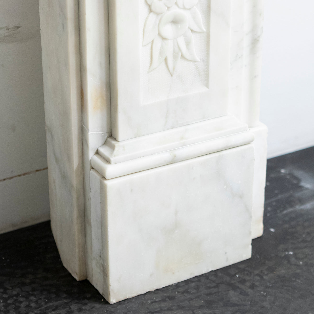 Antique Victorian Carved Statuary Marble Arched Chimneypiece | The Architectural Forum
