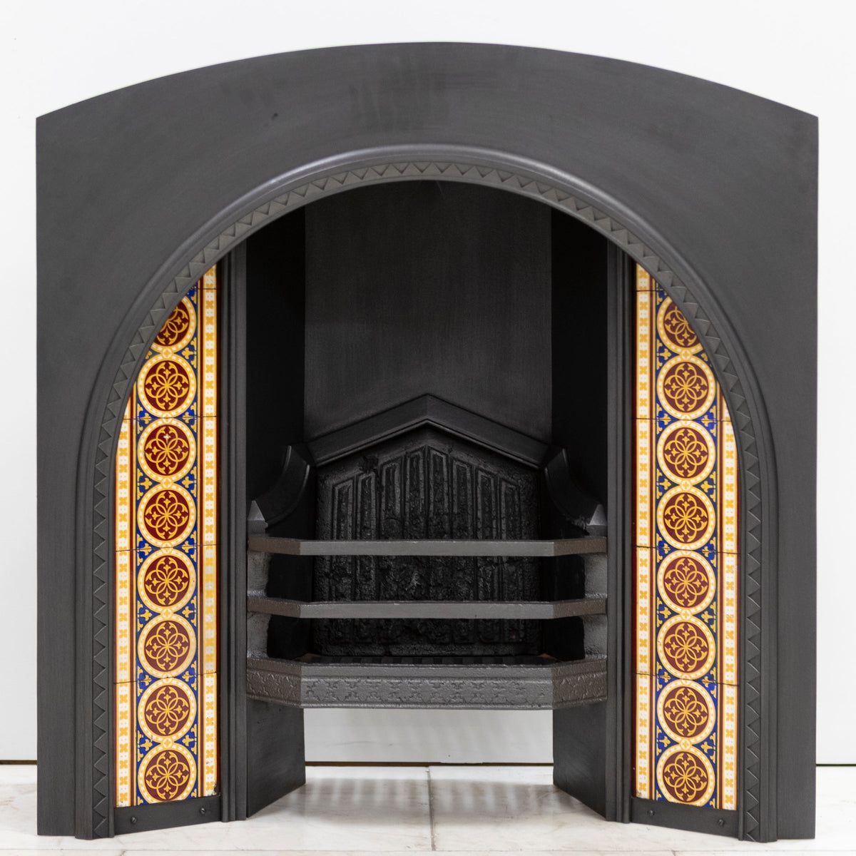 Rare Victorian Arched Tiled Insert with Minton Tiles | The Architectural Forum