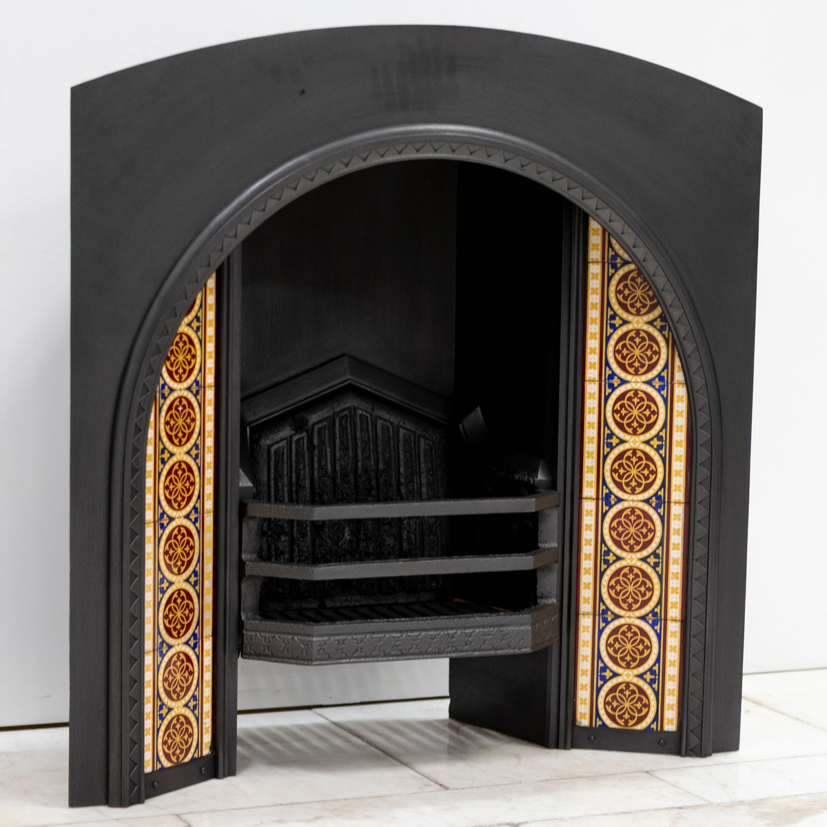 Rare Victorian Arched Tiled Insert with Minton Tiles | The Architectural Forum