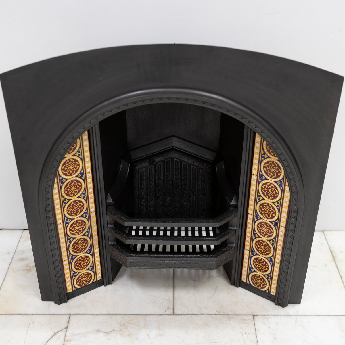 Rare Victorian Arched Tiled Insert with Minton Tiles | The Architectural Forum