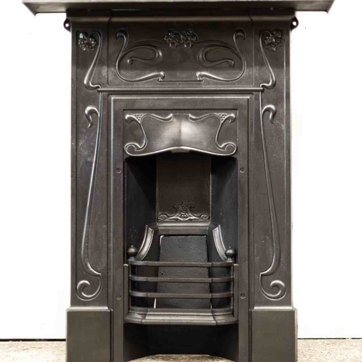 Antique Art Nouveau Cast Iron Combination Fireplace | The Architectural Forum