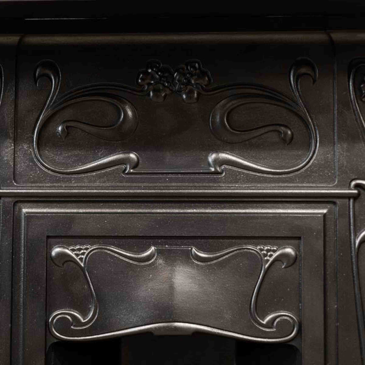 Antique Art Nouveau Cast Iron Combination Fireplace | The Architectural Forum