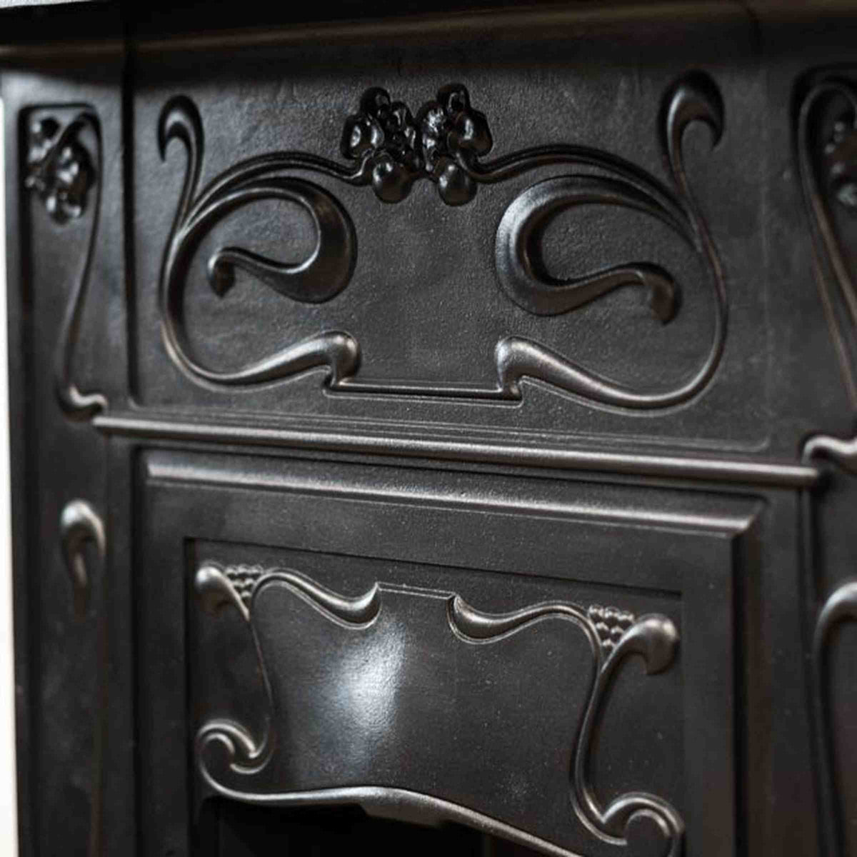 Antique Art Nouveau Cast Iron Combination Fireplace | The Architectural Forum