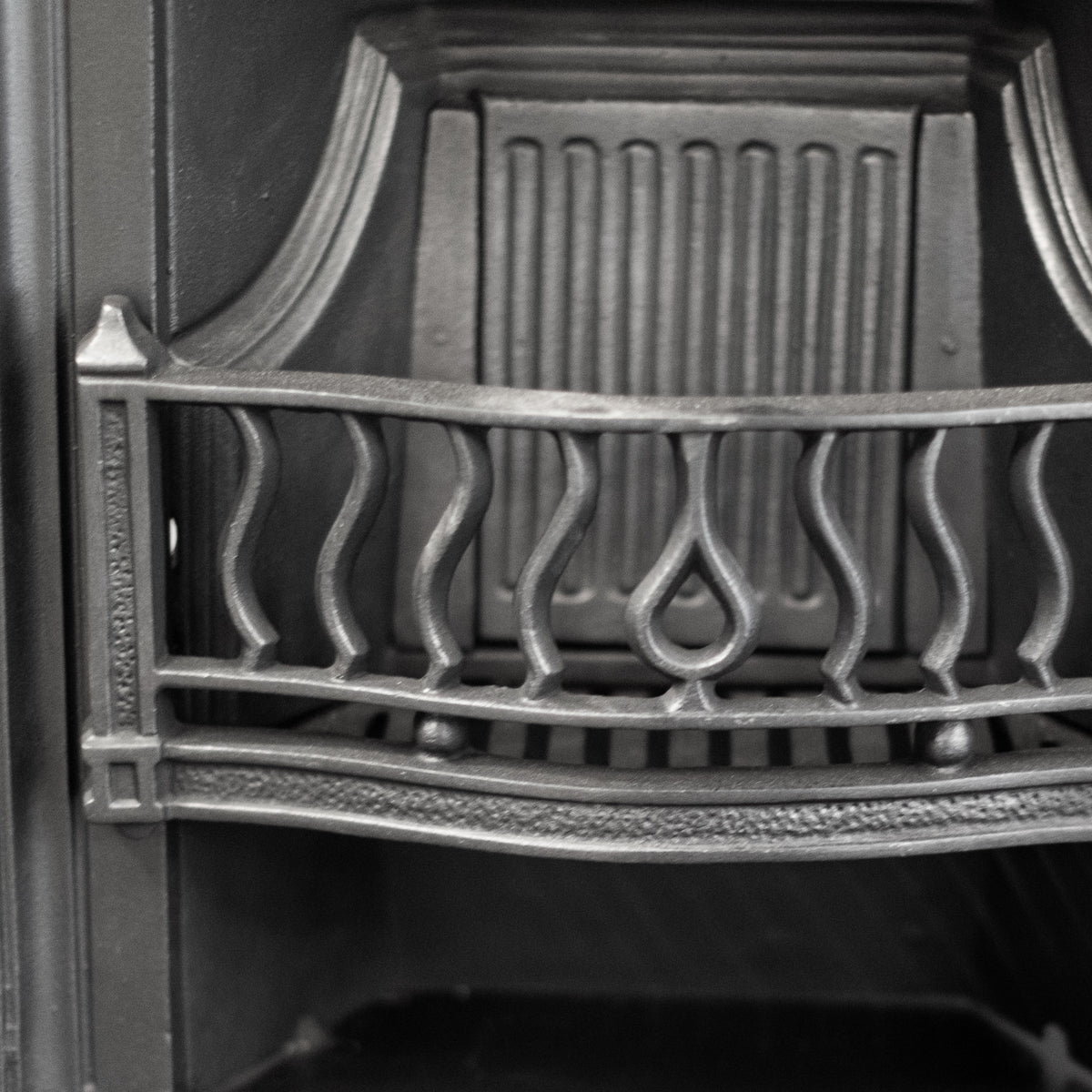 Antique Art Nouveau Cast Iron Combination Fireplace | The Architectural Forum