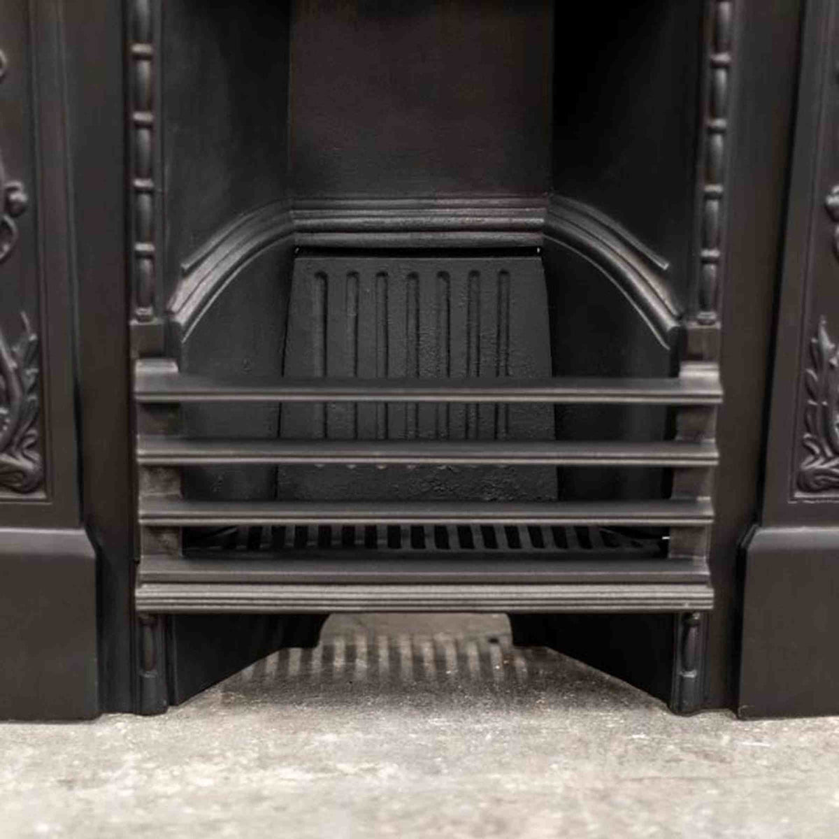 Antique Art Nouveau Cast Iron Combination Fireplace | The Architectural Forum