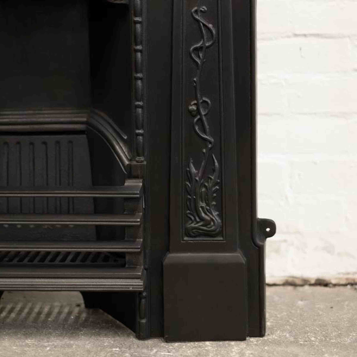Antique Art Nouveau Cast Iron Combination Fireplace | The Architectural Forum