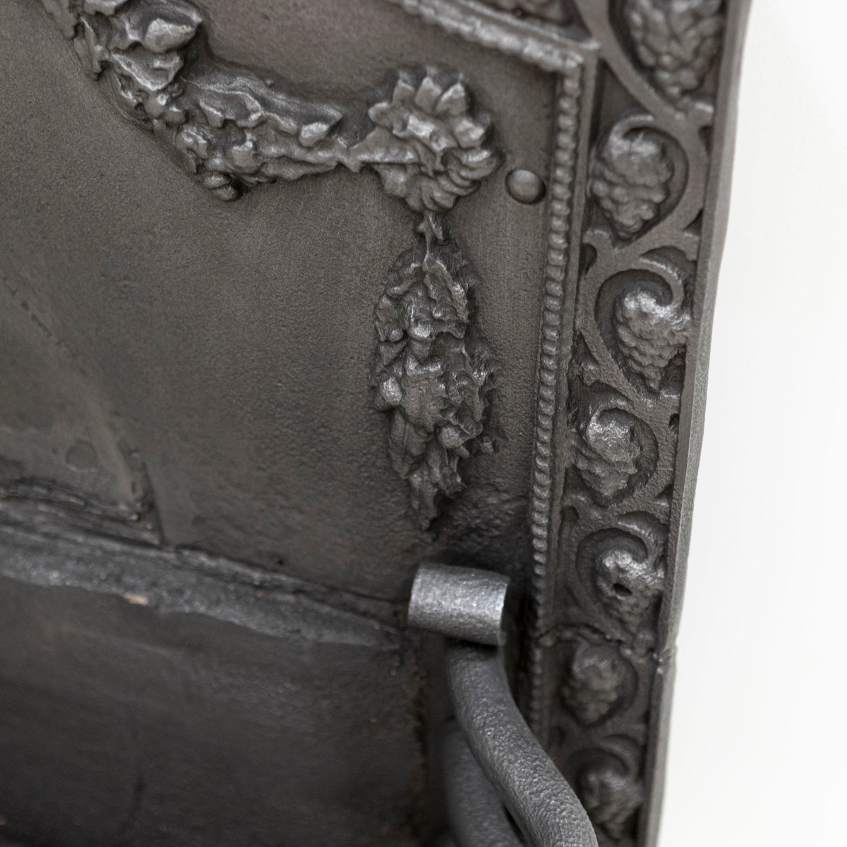 Large Antique Arts &amp; Crafts Fire Basket with Finials | The Architectural Forum