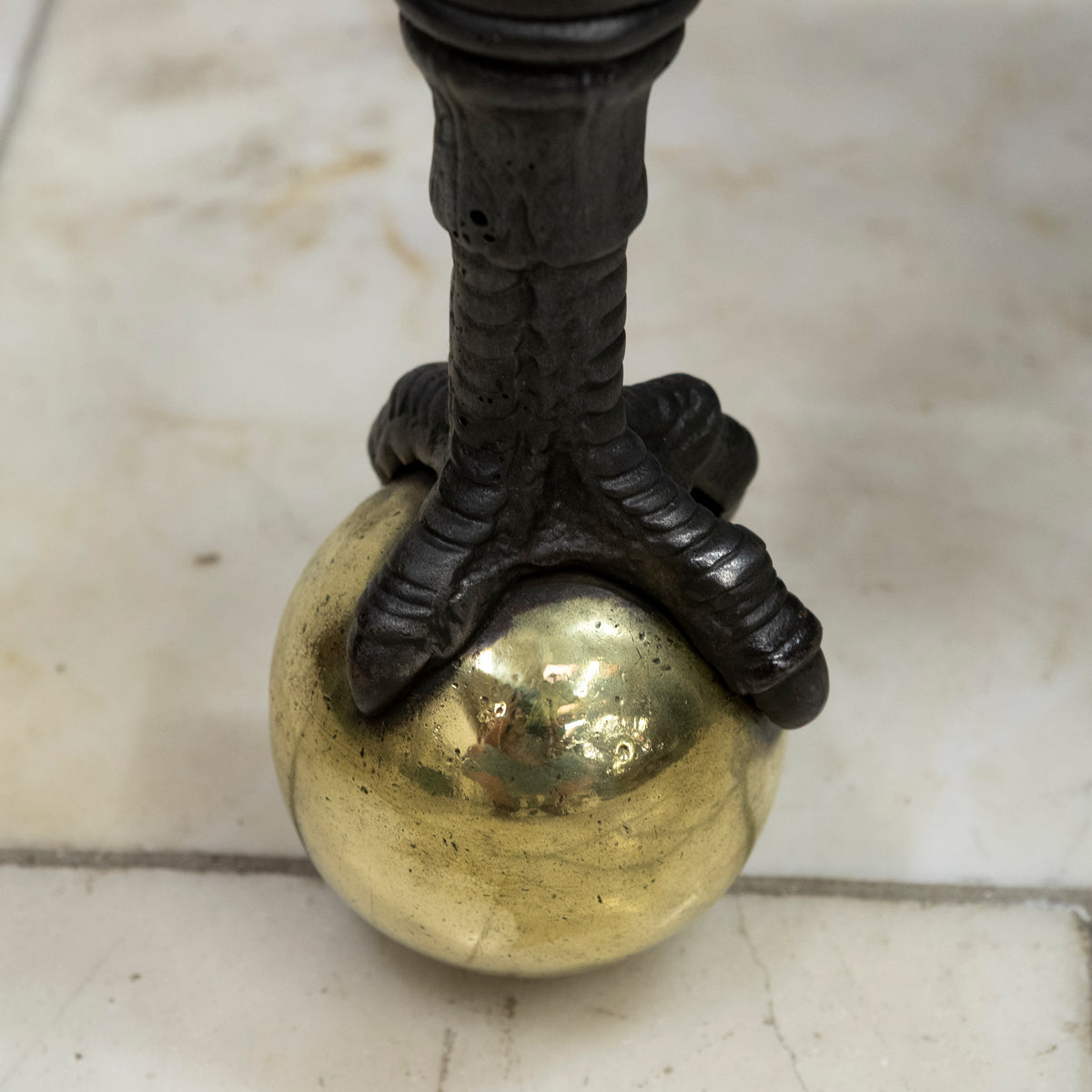 Large Antique Arts &amp; Crafts Fire Basket with Finials | The Architectural Forum