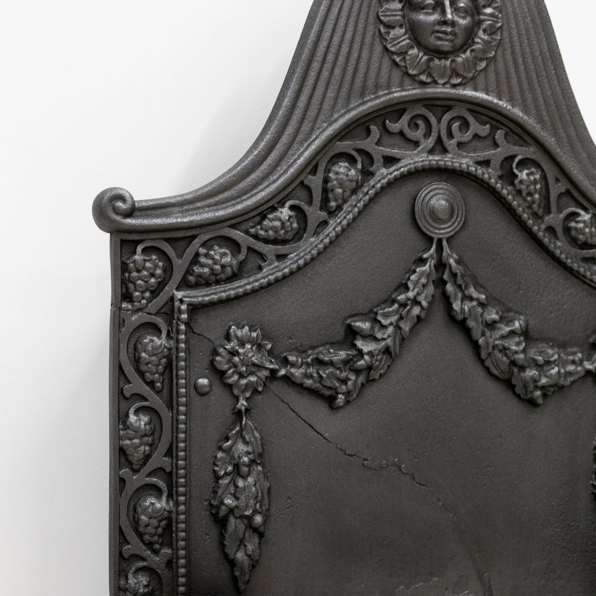 Large Antique Arts &amp; Crafts Fire Basket with Finials | The Architectural Forum