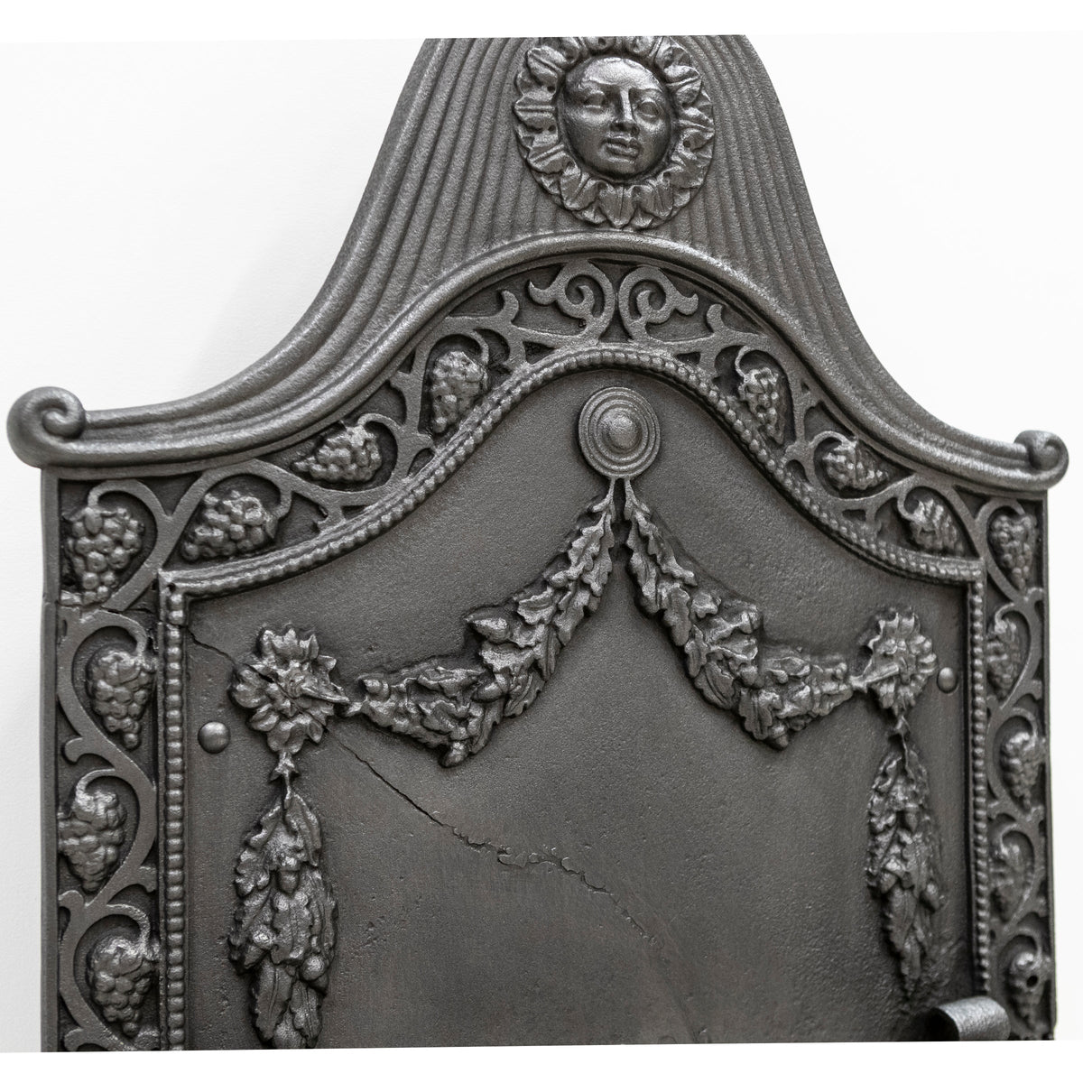 Large Antique Arts &amp; Crafts Fire Basket with Finials | The Architectural Forum