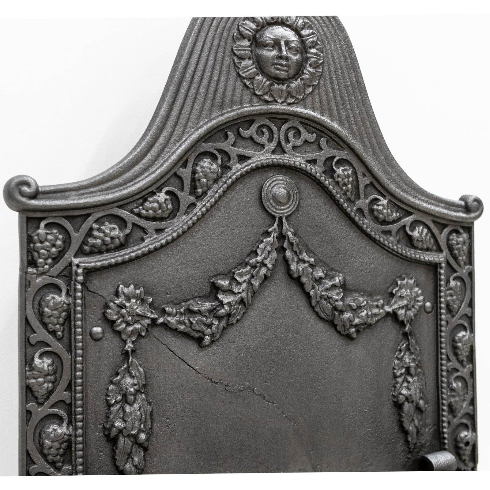 Large Antique Arts & Crafts Fire Basket with Finials | The Architectural Forum