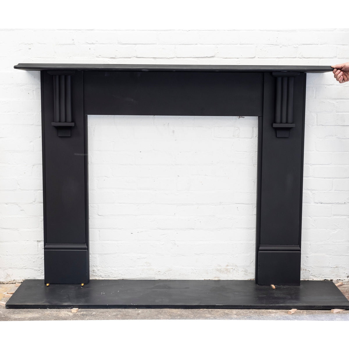 Antique Victorian Slate Fireplace Surround With Corbels | The Architectural Forum
