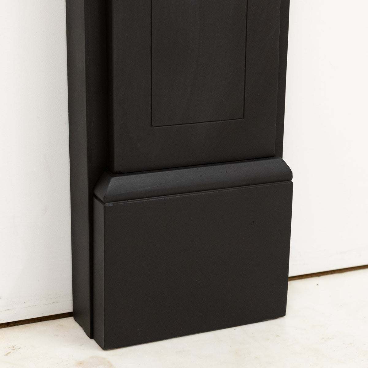 Antique Black Slate Fireplace Surround With Corbels