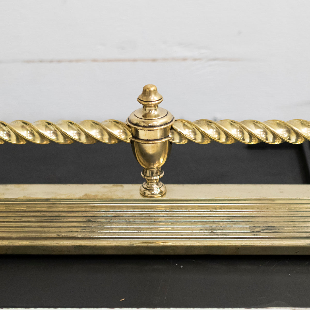 Antique Victorian Brass Fireplace Fender | The Architectural Forum