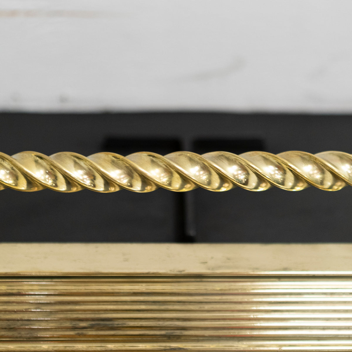 Antique Victorian Brass Fireplace Fender | The Architectural Forum