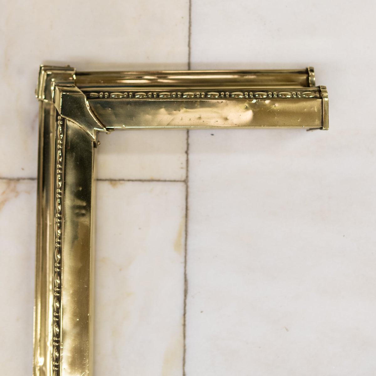 Antique Brass Fireplace Fender | The Architectural Forum