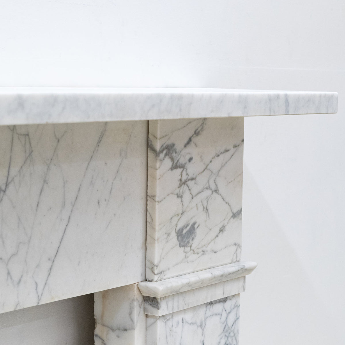 Antique Carrara Marble Late Georgian Fireplace Surround | The Architectural Forum